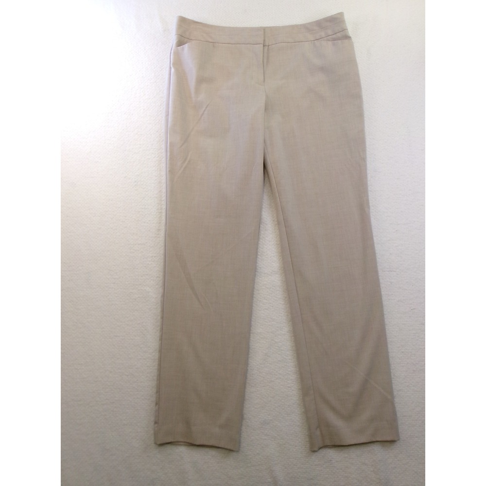 Worthington Modern Fit Tan Beige Straight Leg Dress Pants Womens 14 Office Wear